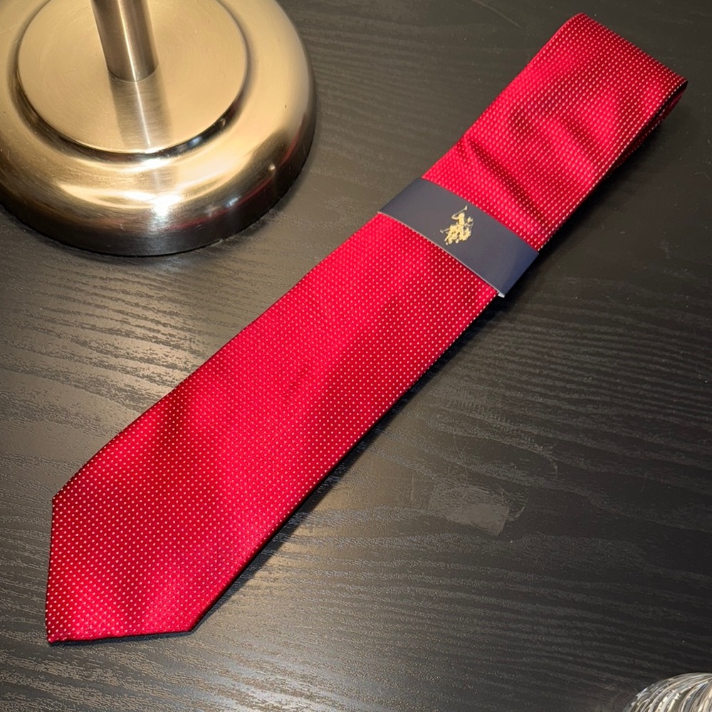 NWT U.S. Polo Assn. Red Classic Tie
